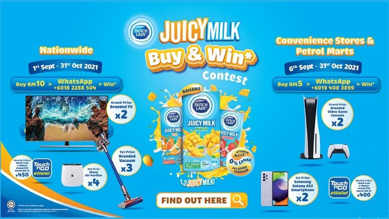 [Nationwide] Dutch Lady Juicy Milk Buy & Win Contest