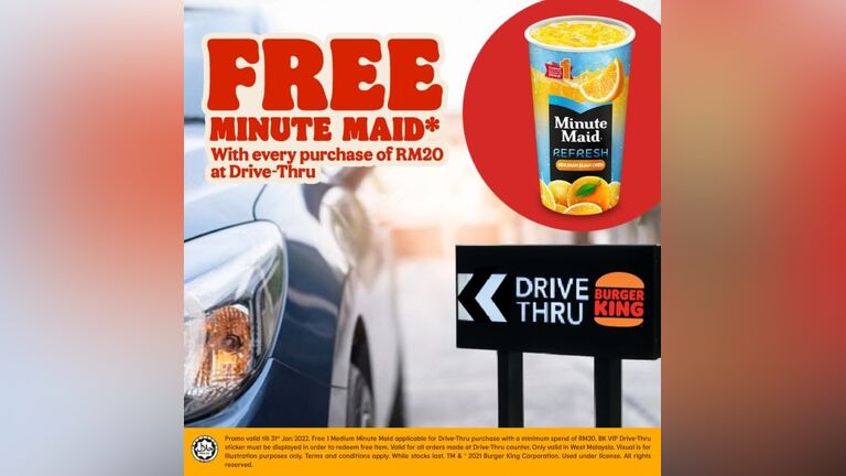 Free Minute Main Orange at BK Drive-Thru