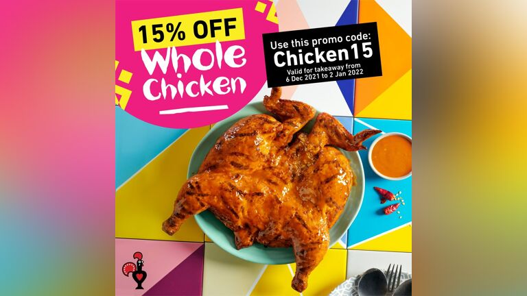 15% Off Whole Chicken at Nando's