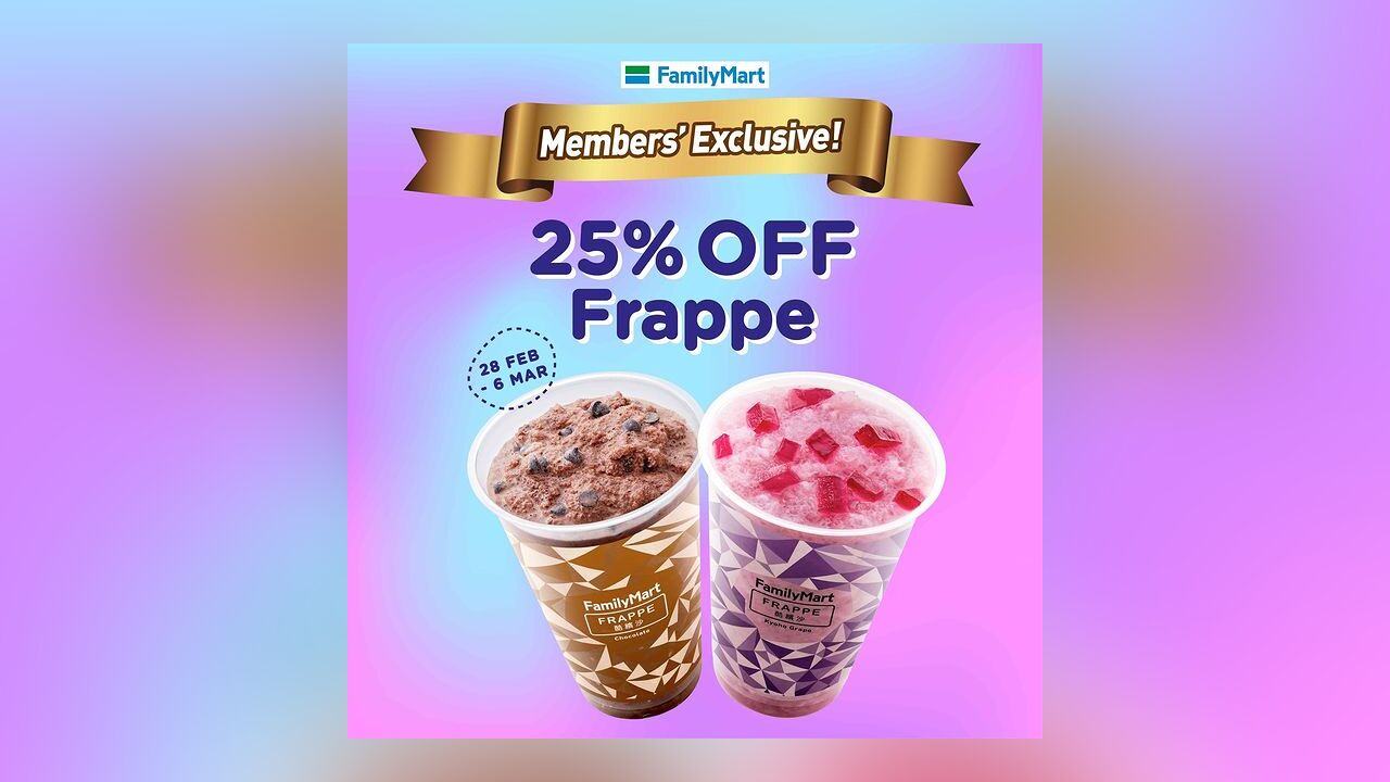 25% Off FamilyMart Frappe