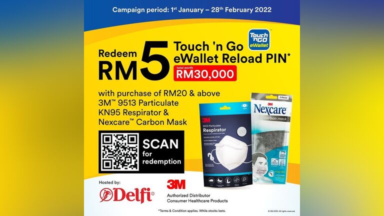 3M Mask & Respirator Spend & Redeem T&G E-wallet Campaign