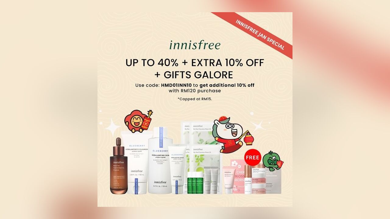 Innisfree January Special at Hermo