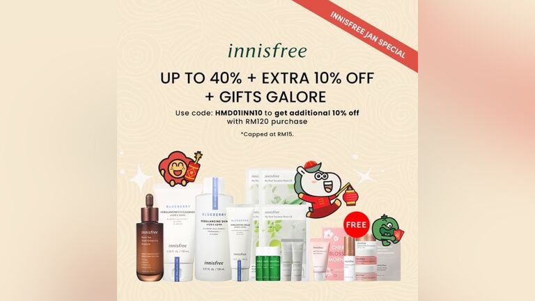 Innisfree January Special at Hermo