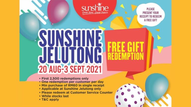 Sunshine Jelutong Free Gift Redemption