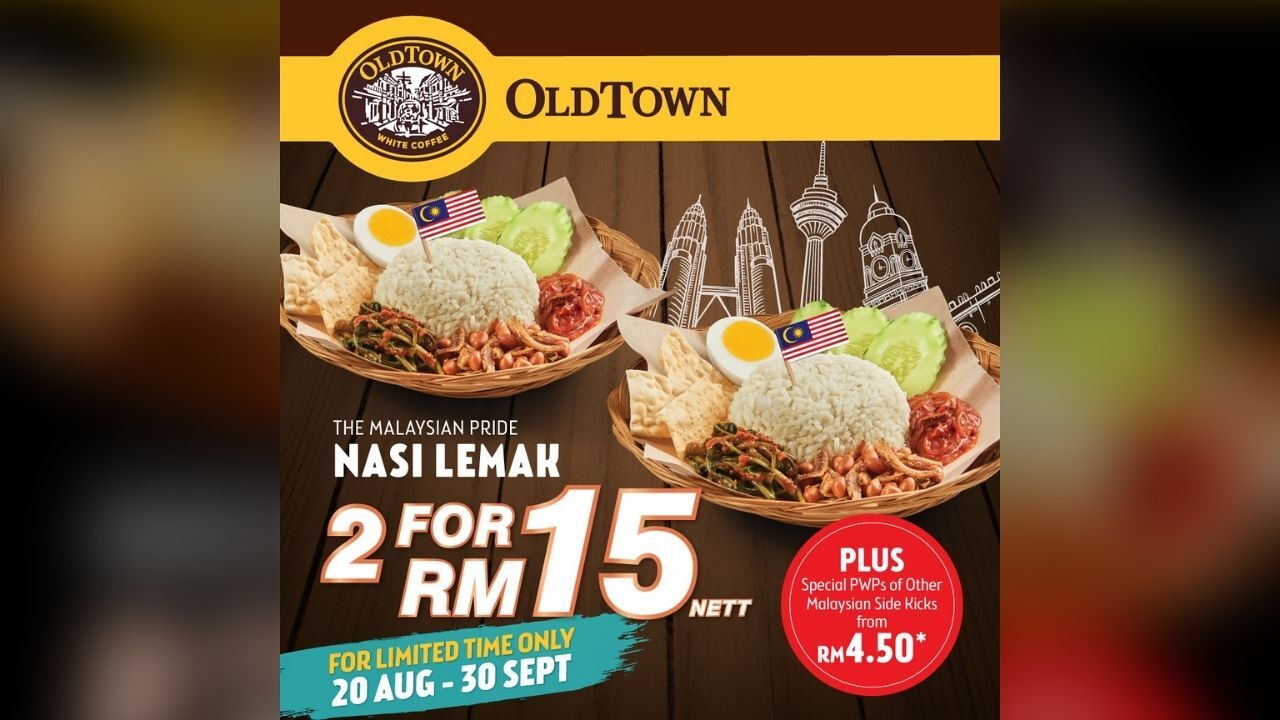 OLDTOWN Nasi Lemak 2 for RM15