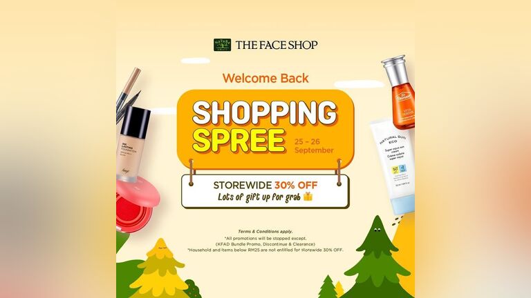 THE FACE SHOP Welcome Back Shopping Spree