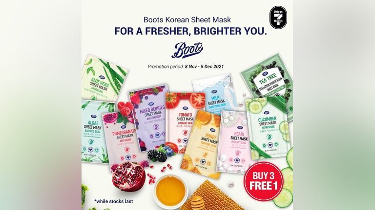 Buy 3 Free 1 Boots Masks Exclusively at 7-Eleven Malaysia