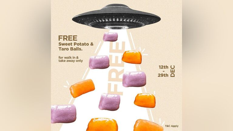 Free Sweet Potato & Taro Balls