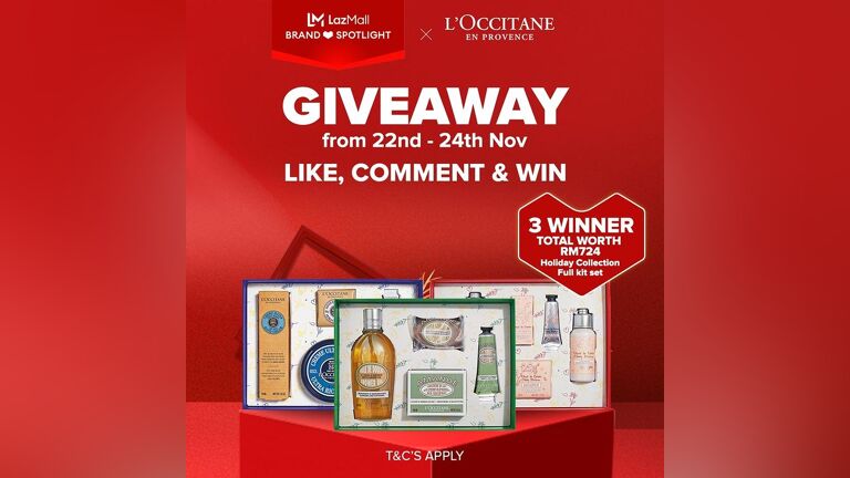 Lazmall x L'Occitane Like, Comment & Win Giveaway