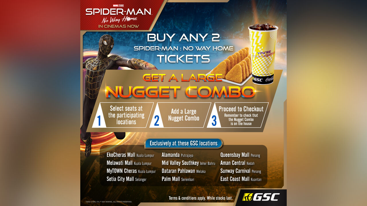 Free Large Nugget Combo with SpiderMan No Way Home