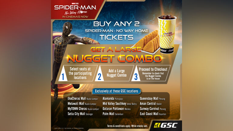 Free Large Nugget Combo with SpiderMan No Way Home