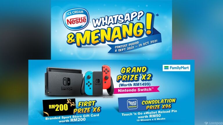 Nestle Ice Cream Whatsapp & Menang Contest