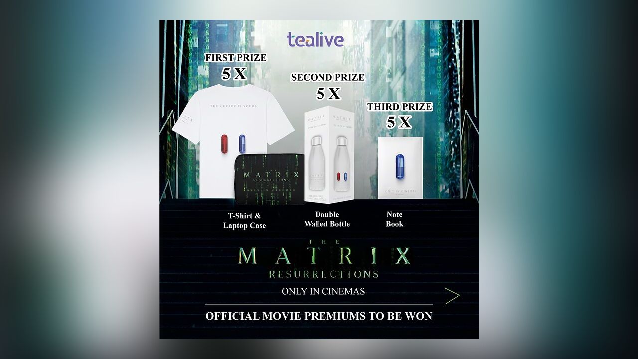 Tealive Pandan Lava x The Matrix Resurrections Contest