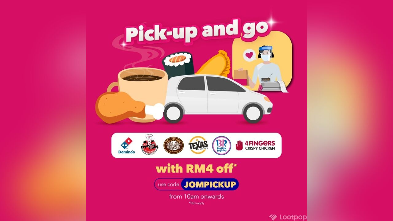 RM4 OFF Pick-Up Orders with foodpanda