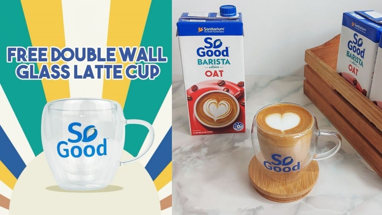 FREE So Good Double Wall Glass Latte Cup