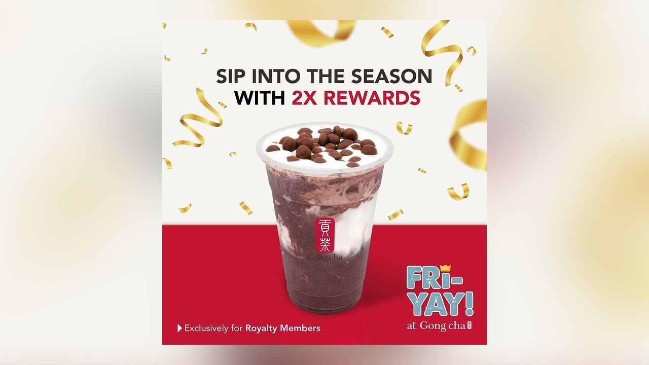 2X Points with Fri-Yay at Gong Cha