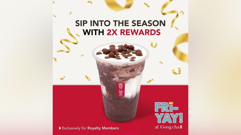 2X Points with Fri-Yay at Gong Cha