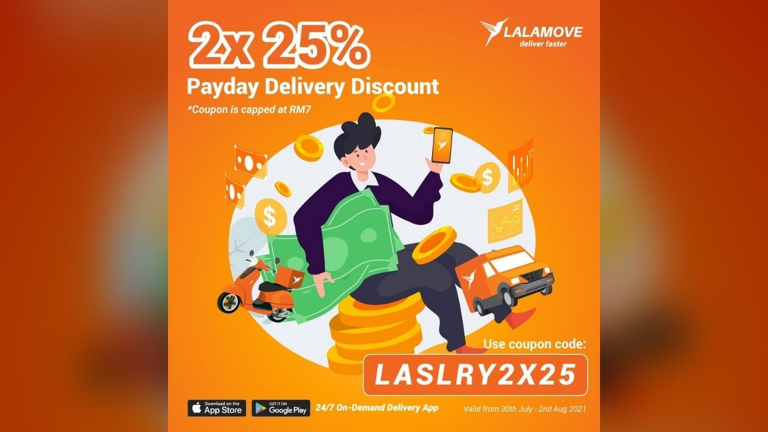 Lalamove 2x 25% Payday Delivery Discount