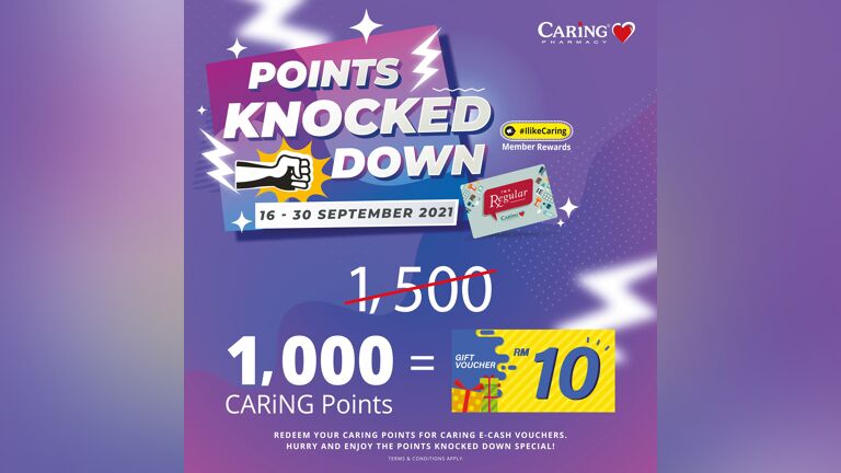 CARiNG Points Knocked Down