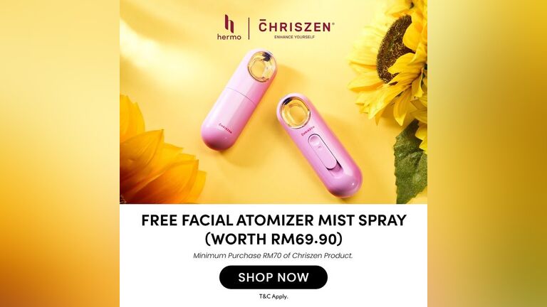 Free Facial Atomizer Mist Spray from Chriszen x Hermo