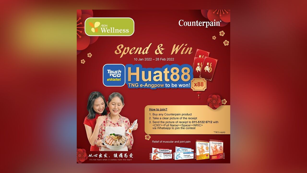 Counterpain Spend & Win CNY Contest