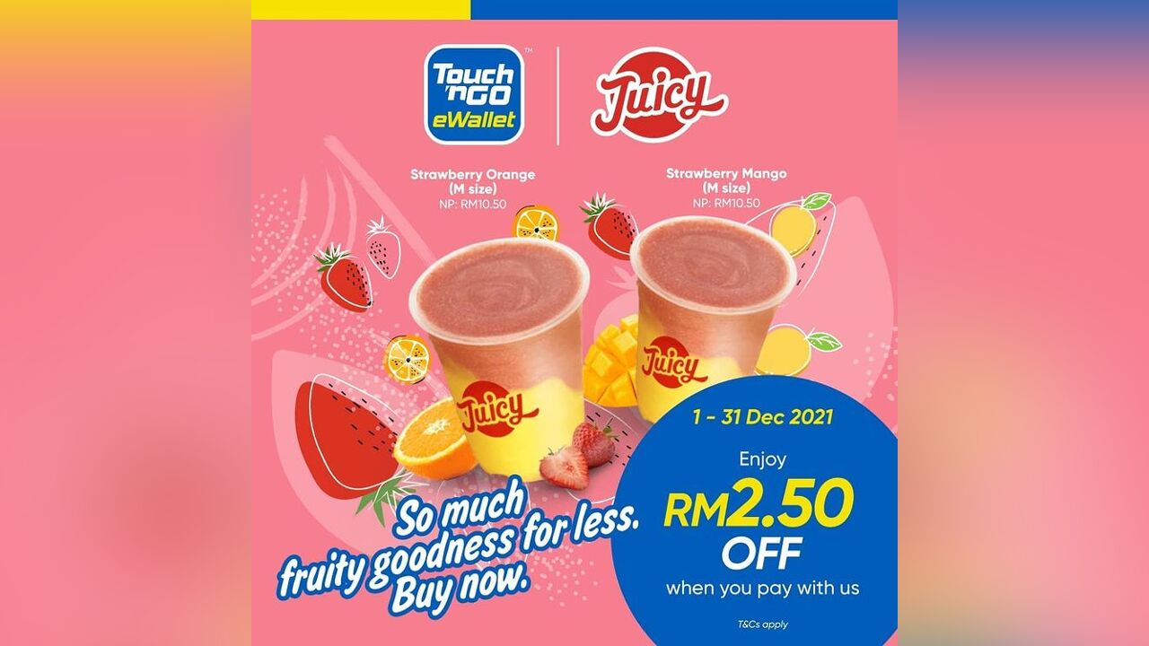 Juicy Fresh Juice Bar: RM2.50 Drink