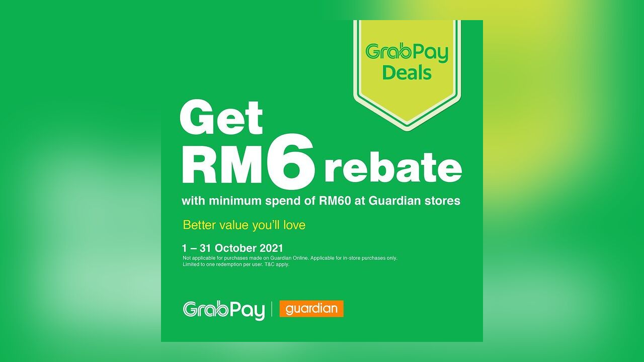 RM6 Rebate at Guardian with GrabPay